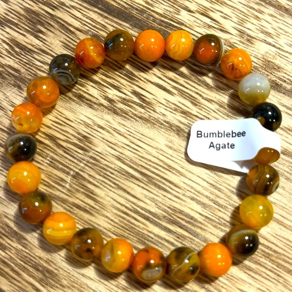 Bumblebee Agate Crystal Bracelet - Picture 1 of 3
